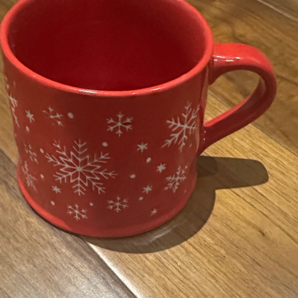 Red Snowflake Mug